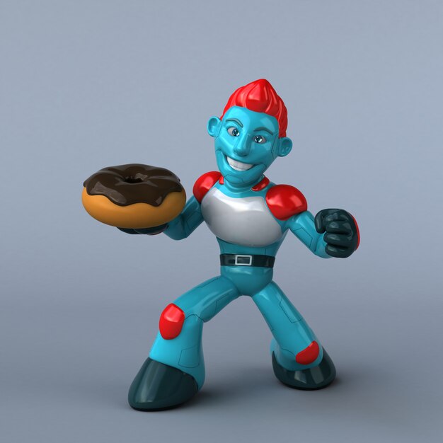 Robot rosso - personaggio 3D