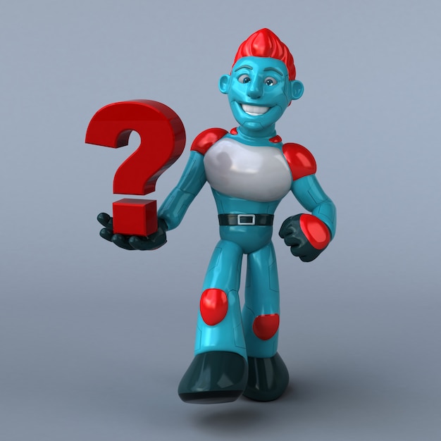 Robot rosso - personaggio 3D