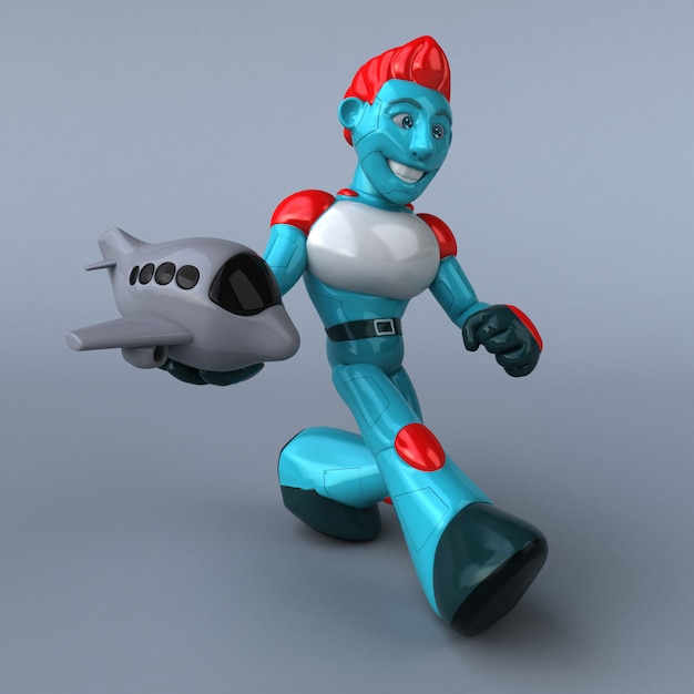 Robot rosso - personaggio 3D