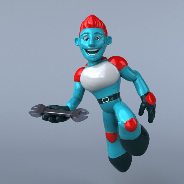 Robot rosso - personaggio 3D