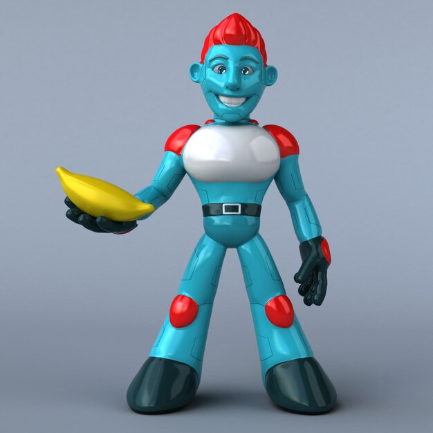 Robot rosso - personaggio 3D