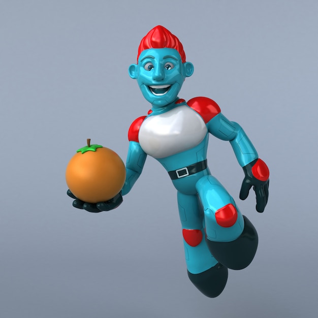 Robot rosso - personaggio 3D