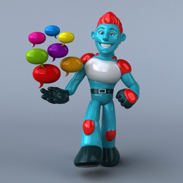 Robot rosso - personaggio 3D