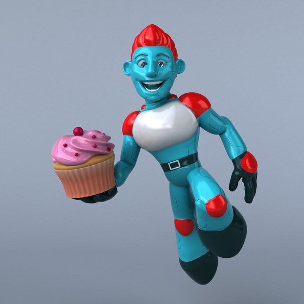 Robot rosso - personaggio 3D