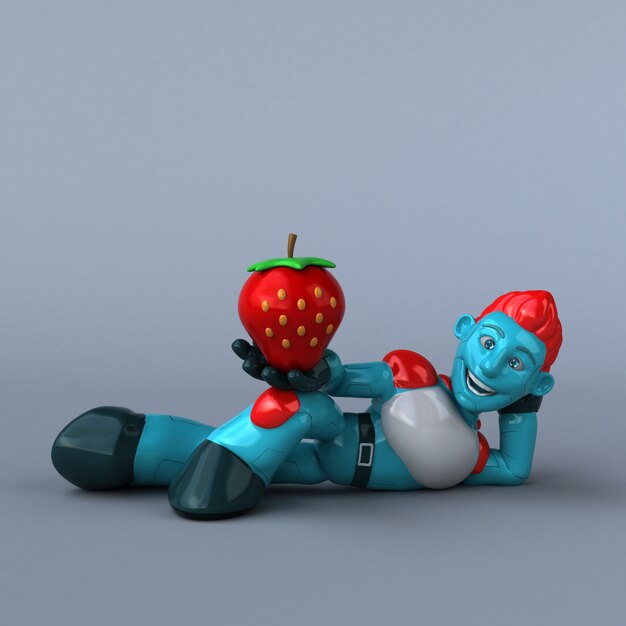 Robot rosso - personaggio 3D