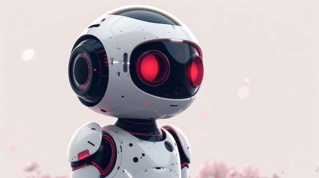 Robot su icona bianca di Chatbot Bot che dice ciao Chat bot di assistenza clienti Illustrazione vettoriale piatta