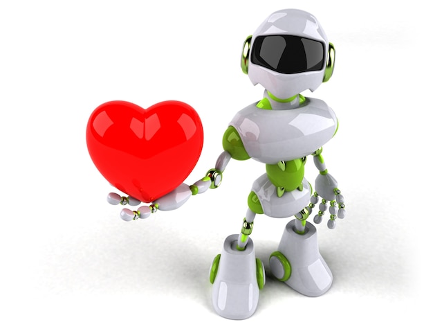 Robot verde - Illustrazione 3D