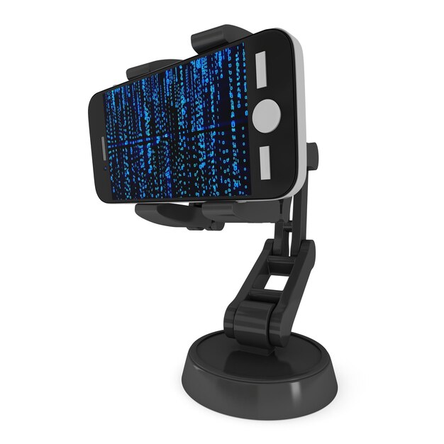 Robotic arm with binary code 3d