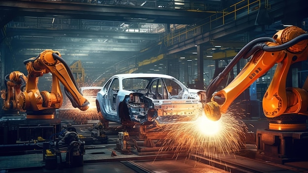 robotic_arms_welding_parts_on_car_body_on_automated_prod