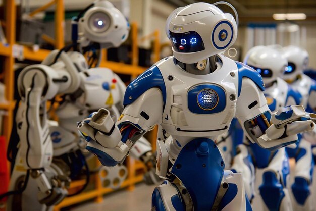 Robotica integrazione dell'automazione coesistenza quotidiana tra robot e esseri umani