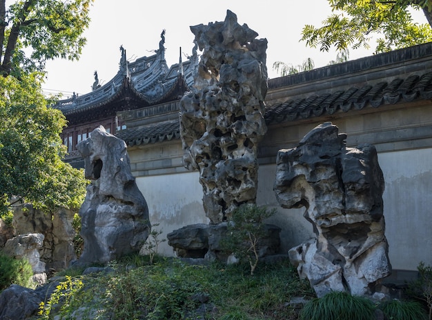 Rocce a Yuyuan o Yu Garden a Shanghai