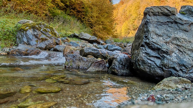 Rocce in un piccolo fiume