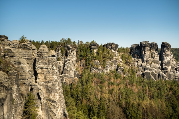 Rocce nel parco nazionale della Svizzera sassone