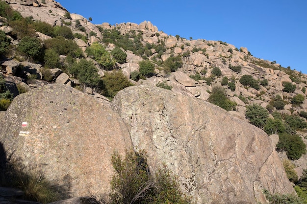 Rocce nella Pedriza, Madrid, Spagna