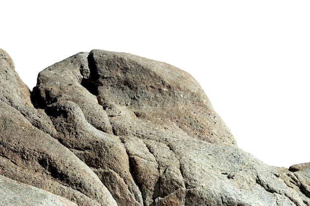 Rocce su bianco con un percorso tagliato