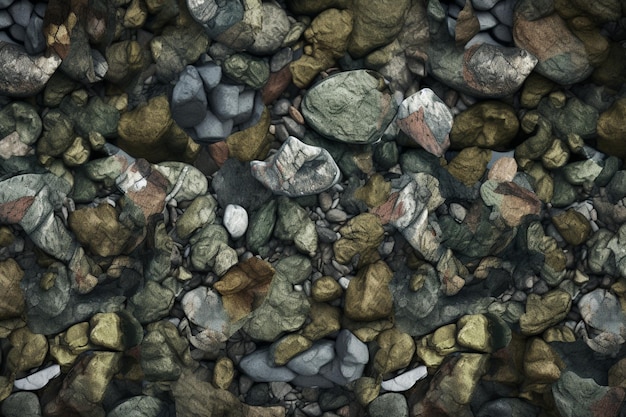 Rocce sulla spiaggia nell'acqua