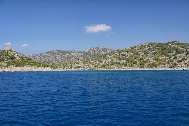 Roccia e mare in Turchia