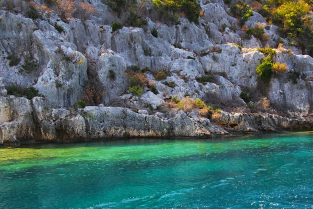 Roccia e mare in Turchia