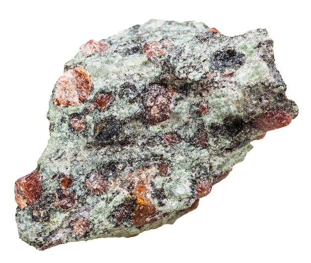 Roccia eclogite con granato e onfacite