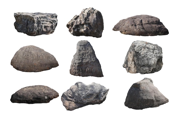 roccia isolata su sfondo bianco xDx9xA