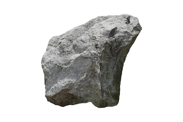 Roccia isolata su sfondo bianco