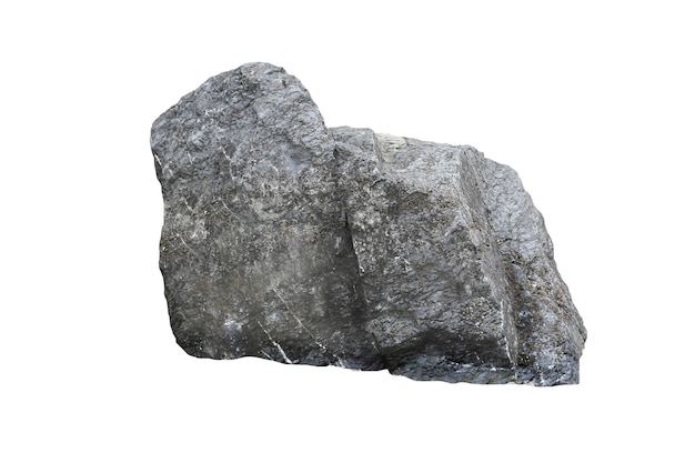 Roccia isolata su sfondo bianco