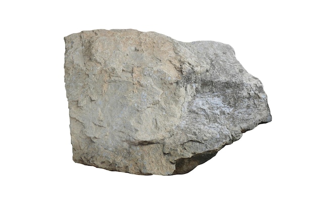 Roccia isolata su sfondo bianco