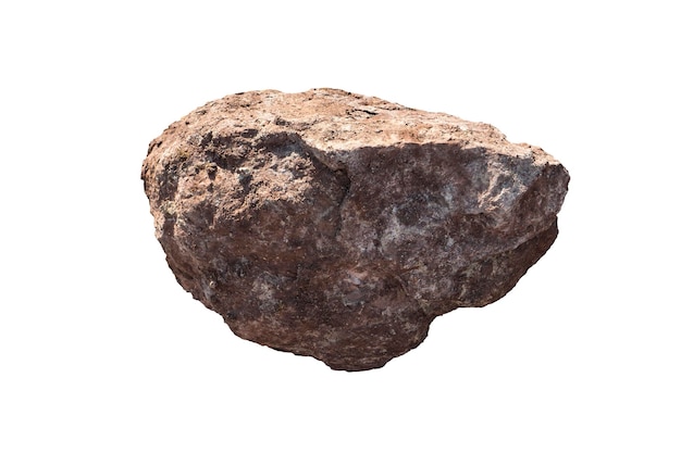 roccia isolata su sfondo bianco