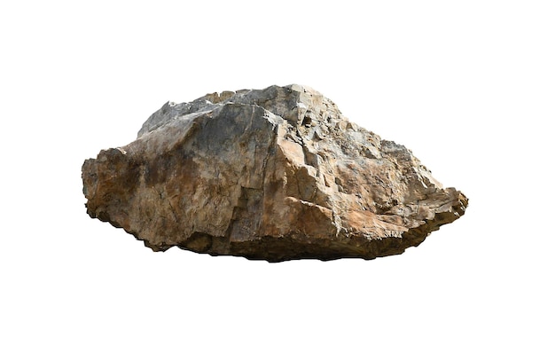 roccia isolata su sfondo bianco