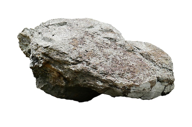 roccia isolata su sfondo bianco