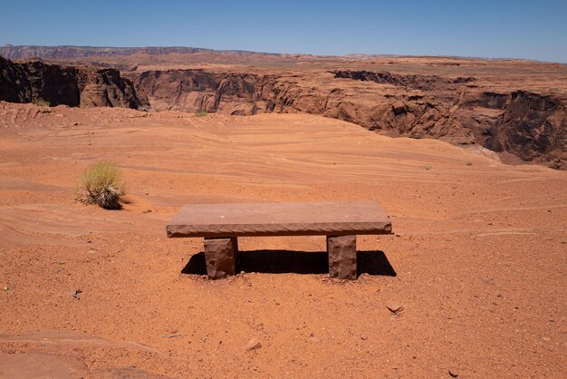 Roccia rossa del canyon arizona e deserto dello utah