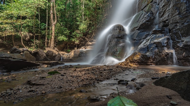 Rock Cliff Waterfall