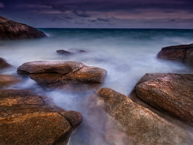 Rocky Sunrise Seascape