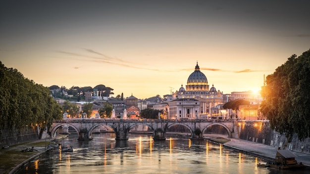 Roma al tramonto L'Italia