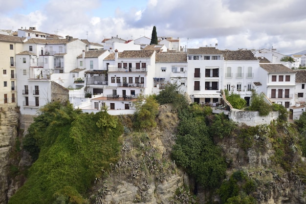 Ronda Spagna 08 novembre 2019 il ponte Puente Nuevo sulla gola del Tajo