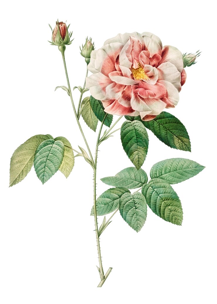 Foto rosa gallica trasparente png