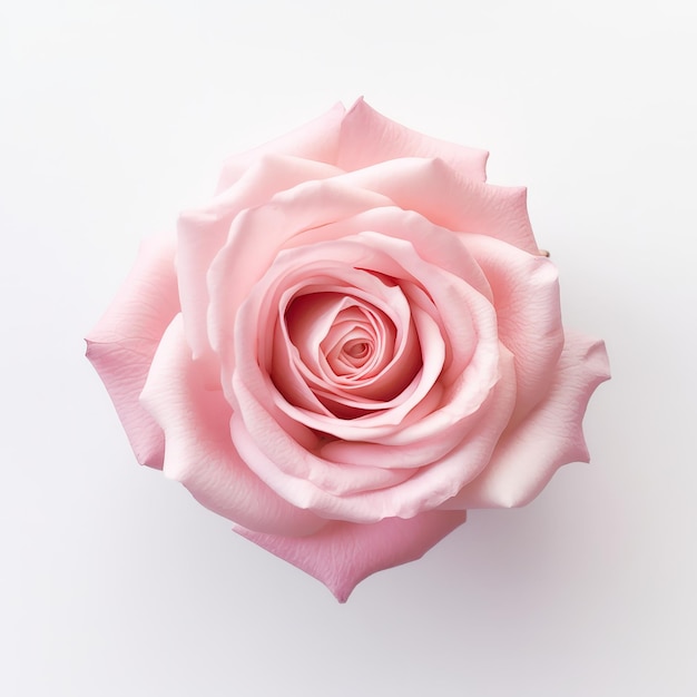 Rosa rosa su sfondo bianco Isolato