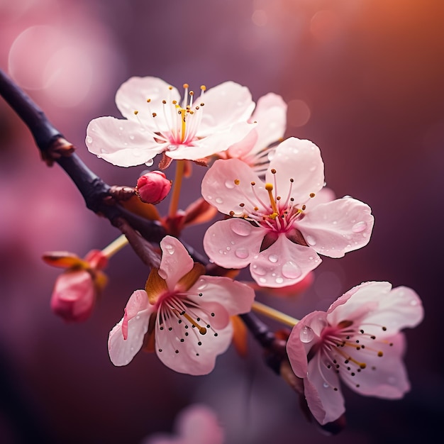 Rosa Sakura in fiore Decorazione primaverile