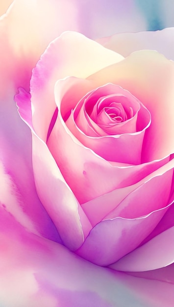 Rose Elegance astratto acquerello sfondo