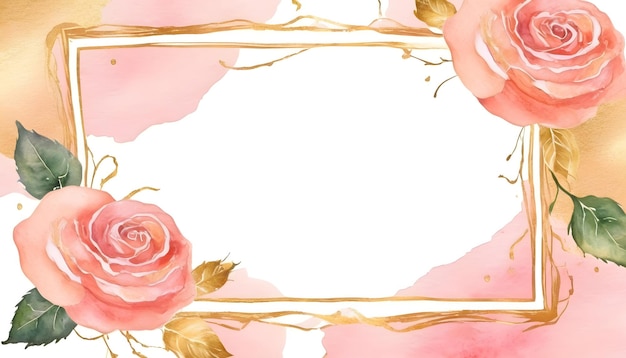 Rose Frame sfondo floreale