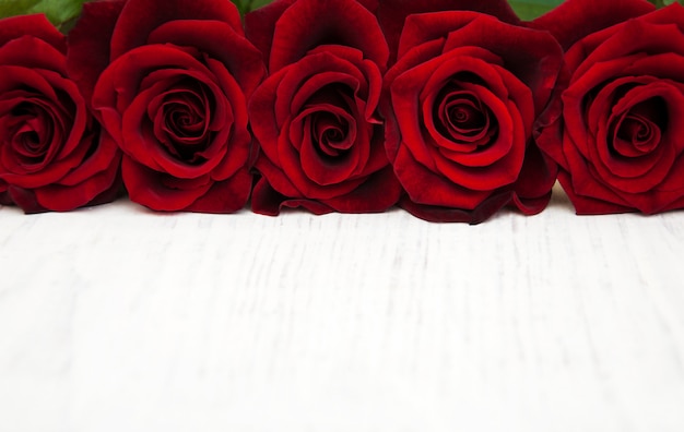 Rose rosse fresche