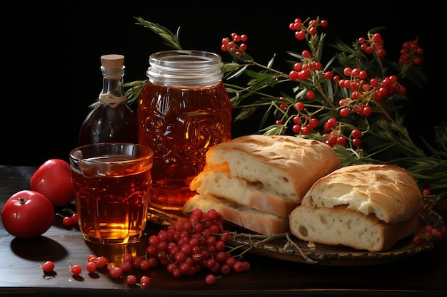 Rosh Hashana miele melograno e mela