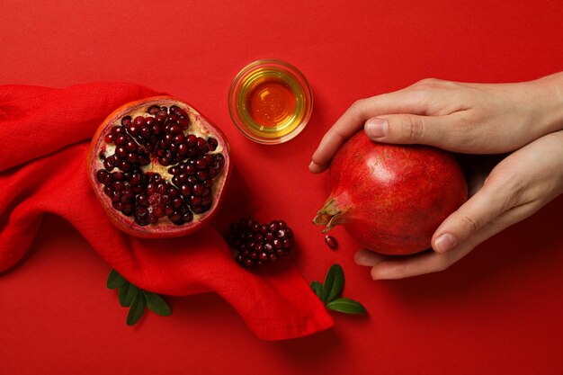 Rosh hashanah concetto di festa di capodanno ebraico