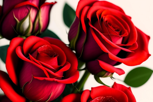 Rossetto rosso circondato da una rosa rossa Grafica digitale