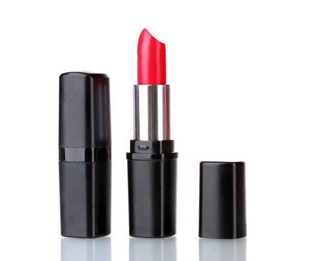 Rossetto rosso su bianco