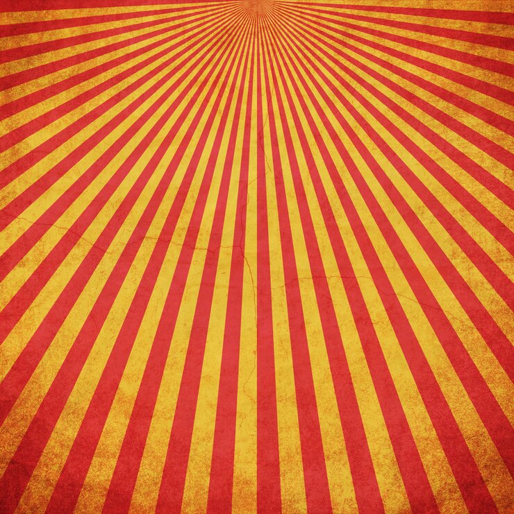 Rosso e giallo grunge sunburst sfondo vintage con spazio