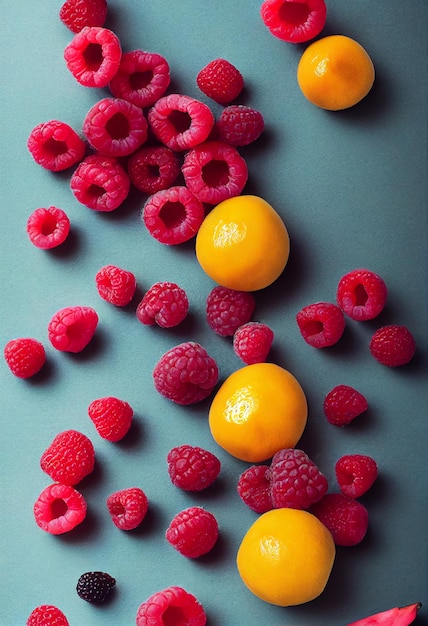 Rosso fresco di frutti di lampone