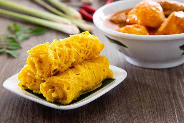 Roti Jala Torta tradizionale malese