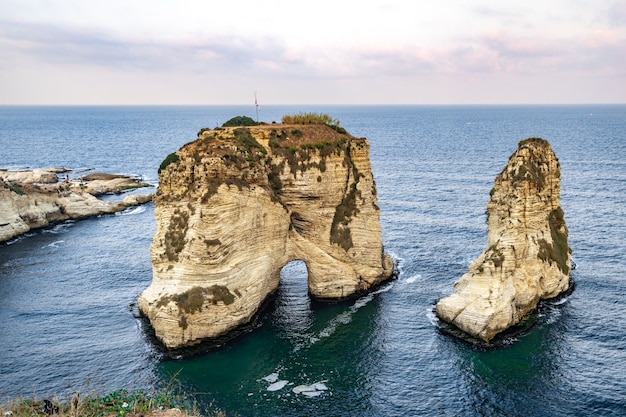 Rouche Simbolo della capitale del Libano Beirut Pigeon Rocks