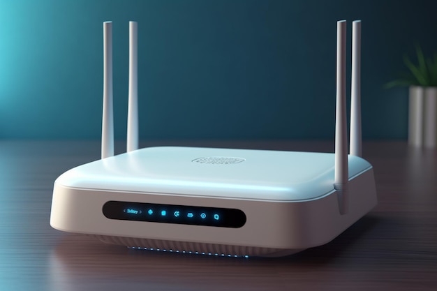 Router wifi bianco moderno